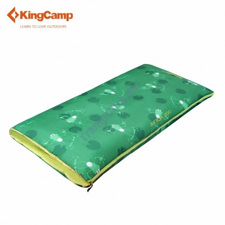 Детский спальный мешок KING CAMP 3130 JUNIOR 200 +4C  (зелёный, правый) - KS3130