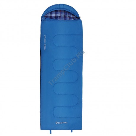 KING CAMP 8015 OASIS 250+ -4C спальный мешок (синий, правый) - KS8015
