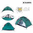 GAZA 2 палатка TALBERG (зелёный) - TLT-047