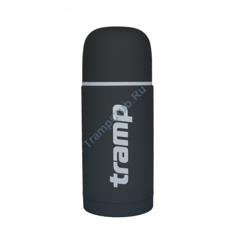 Термос Tramp Soft Touch 1 л серый - TRC-109