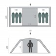 Палатка BTrace Ruswell 6 (зеленый) - T0270