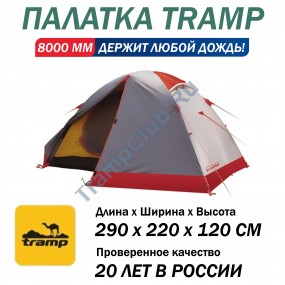 Tramp палатка Peak 2 (V2) серый