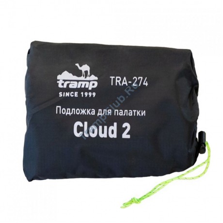 Пол для палатки Tramp Cloud 2 Si темно-зеленый - TRA-274