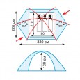 Палатка экстремальная Tramp Rock 3 (V2) зеленый - TRT-28