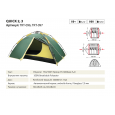 Палатка-полуавтомат Tramp Quick 3 (V2) зеленый - TRT-097