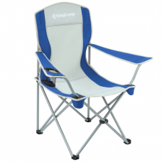 3818 Arms Chair   кресло скл. cталь (84Х50Х96, сине-серый)