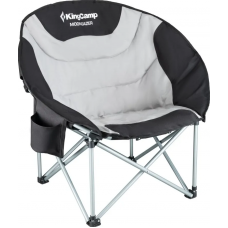 3989 Deluxe MOON Chair кресло скл. сталь (86х69х40/80см, черный-серый)
