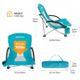 KING CAMP 3841 Portable Low Sling Chair кресло скл. cталь. (синий, 58х59х20/67)