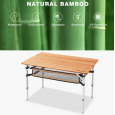 Стол складной KING CAMP 2016 4-Folding Bamboo Table 10065plus - KC2016