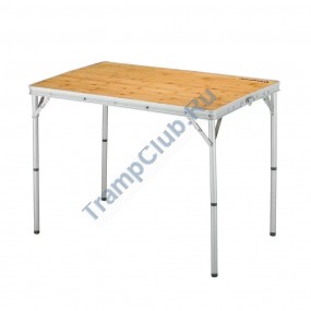 3935 Bamboo table S стол скл. Бамбук, алюм (45Х60Х27/59 см)