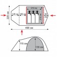 Палатка туристическая Tramp Lite Twister 3 зеленый - TLT-024.06