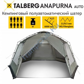 ANAPURNA AUTO шатёр Talberg  (серо-зелёный)