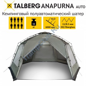 ANAPURNA AUTO шатёр Talberg  (серо-зелёный)