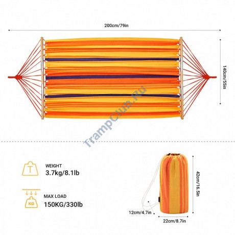 Гамак KING CAMP Belle 2002 (оранжево-желтый) - KG2002