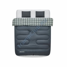 2206 AIRBED SLEEPINGBAG 250D -4°С  190x180 (т.серый)