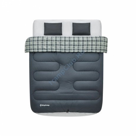 Спальный мешок KING CAMP AIRBED SLEEPINGBAG 250D 2206 -4°С 190x180 (серый) - KS2206
