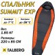 SUMMIT EXP -28°C спальный мешок (-28С, серый/оранжевый левый)