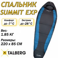 SUMMIT EXP -28°C спальный мешок (-28С, серый/синий левый)