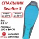 Спальный мешок BTrace Swelter S size Правый (Правый,Серый/Синий)