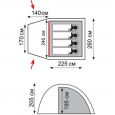 Палатка кемпинговая Tramp Bell 4 (V2) - TRT-81
