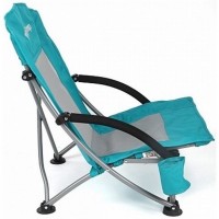 3841 Portable Low Sling Chair кресло скл. cталь. (голубой, 58х59х20/67)