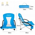 KING CAMP 3841 Portable Low Sling Chair кресло скл. cталь. (голубой, 58х59х20/67)