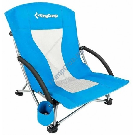 KING CAMP 3841 Portable Low Sling Chair кресло скл. cталь. (голубой, 58х59х20/67)