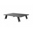 Стол скл. алюм  2403 MINI ALUNIUM TABLE L (черный) - AC2403