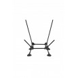 Кресло скл. 2405 ULTRALIGHT SQUARE LOW CHAIR (черный) - AC2405