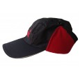 Tramp теплая зимняя кепка L/XL, черный/красный - TRCA-001