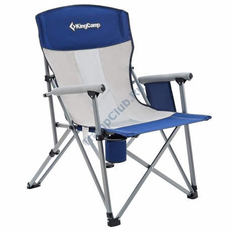 Кресло складное сталь Hard Arm Chair KING CAMP (59х83х95см, синий-серый) - KC3825