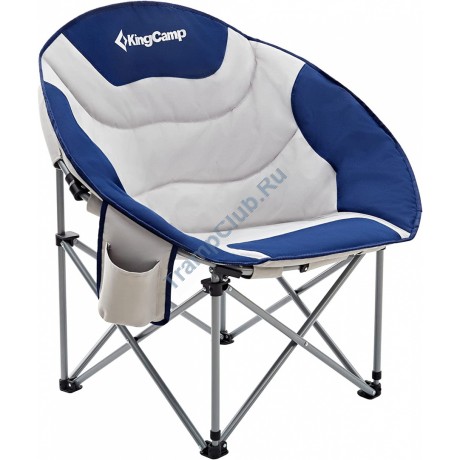 Кресло складное KING CAMP 3989 Deluxe MOON Chair сталь (86х69х40/80см, синий-серый) - KC3989