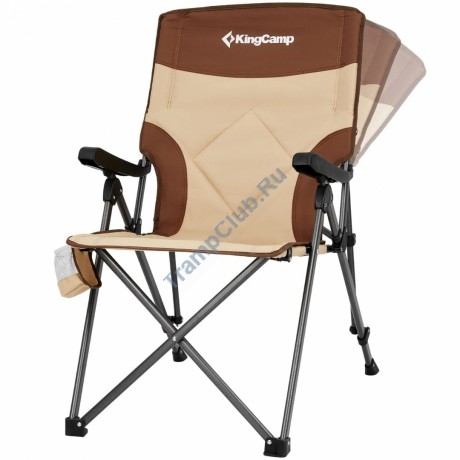 Кресло скл. сталь KING CAMP 2225 Polar C30 (84х59х101см, бежевый-коричневый) - KC2225