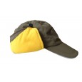 Tramp теплая зимняя кепка L/XL, хаки/жёлтый - TRCA-001