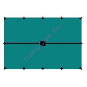 Tramp тент 3*5м зеленый